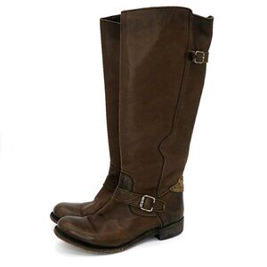Liberty Black Distressed America Tall Riding Boots